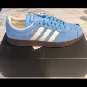 New Adidas Blue and White Sneakers